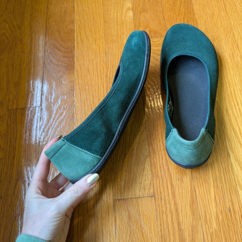 Ballet Flats Be Lenka - Sophie - Emerald Green Suede 36 - Picture 6 of 8